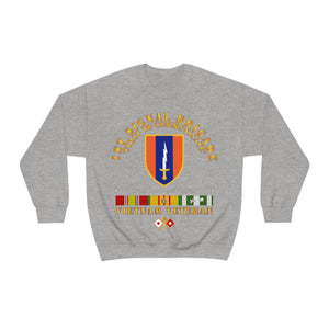 Unisex Heavy Blend Crewneck Sweatshirt - Army - 1st Signal Bde SSI w VN SVC