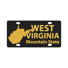 Load image into Gallery viewer, State Emblem - West Virginia - Mountain State Classic License Plate
