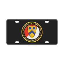 Load image into Gallery viewer, Army - 2nd Cavalry Division - Buffalo Soldiers Classic License Plate
