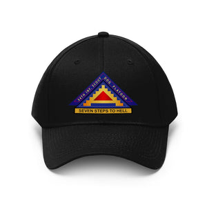 Unisex Twill Hat - 34th Infantry Dog Scout Platoon - 7th Army - Direct to Garment (DTG) - Printed