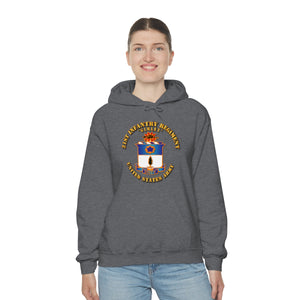 Unisex Heavy Blend Hooded Sweatshirt - Army - 21st Infantry Regt - Gimlet