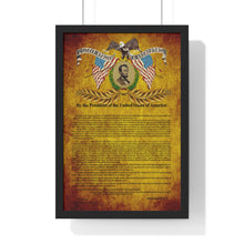 Load image into Gallery viewer, Premium Framed Vertical Poster - Emancipation Proclamation - January 1, 1863
