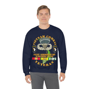 Unisex Heavy Blend Crewneck Sweatshirt - Vietnam Combat Veteran w 101st Airborne Div SSI V1