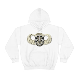 Unisex Heavy Blend Hooded Sweatshirt - SOF - Airborne Badge - SF - DUI