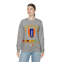 Load image into Gallery viewer, Unisex Heavy Blend Crewneck Sweatshirt - Army - 1st Signal Bde SSI w VN SVC
