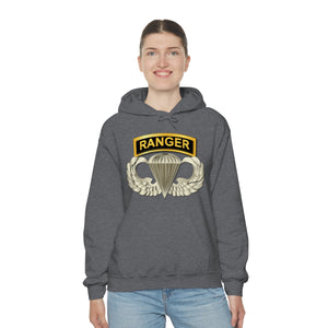 Unisex Heavy Blend Hooded Sweatshirt - SOF - Airborne Badge - Ranger Tab