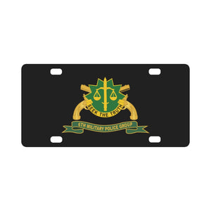 Army - 6th Military Police Group w Br - Ribbon Classic License Plate