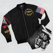 Load image into Gallery viewer, AOP Bomber Jacket - WASP - Women Air Force Service Pilots - &quot;Finella&quot; - World War Two
