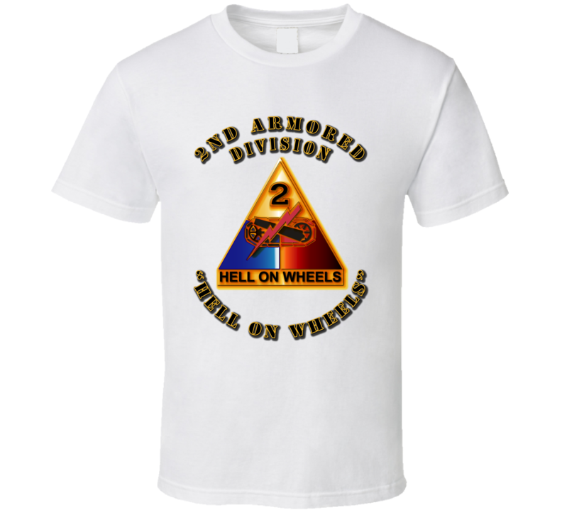 2nd Armored SSI - Hell on Wheels T Shirt