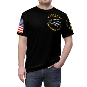 Unisex All Over Print  - Navy - Radioman Rating - Combat Veteran with Navy Emblem and American Sailor