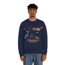 Load image into Gallery viewer, Unisex Heavy Blend Crewneck Sweatshirt - Army - AAC - 332nd Fighter Group - Red Tails - At War
