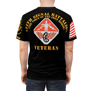 Unisex AOP - Army - 124th Signal Battalion - Voice Iron Horse - US Army Veteran