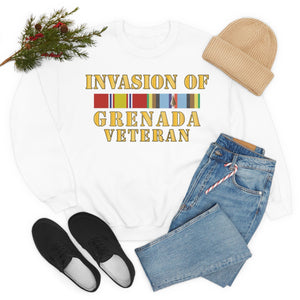 Unisex Heavy Blend Crewneck Sweatshirt - Army - Grenada Invasion Veteran w EXP SVC