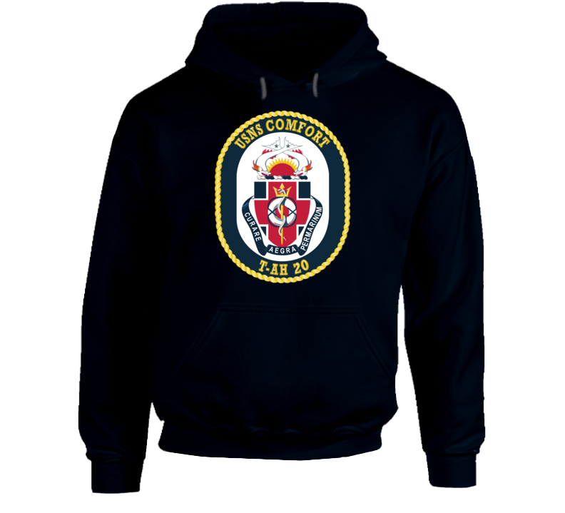Navy - USNS Comfort (T-AH-20) Crest (without Text)  Hoodie