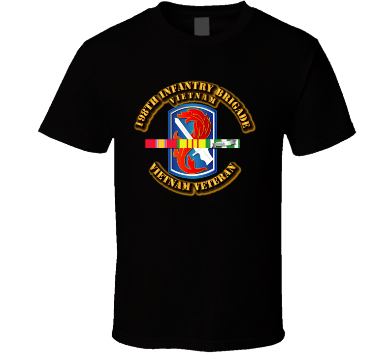 198th Infantry Brigade with Vietnam Service Ribbons - T Shirt, Premium, Hoodie