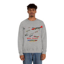 Load image into Gallery viewer, Unisex Heavy Blend Crewneck Sweatshirt - Army - AAC - 332nd Fighter Group - Red Tails - At War
