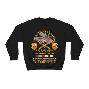 Unisex Heavy Blend Crewneck Sweatshirt - Army - 2nd Bn 83rd Artillery w M110 - Babenhausen Germany w COLD SVC