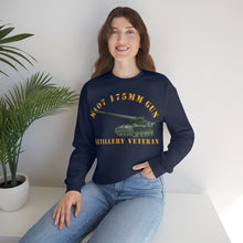 Load image into Gallery viewer, Unisex Heavy Blend Crewneck Sweatshirt - Army - M107 - 175mm Gun - Artillery Veteran
