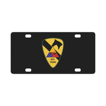 Load image into Gallery viewer, Army - 603rd Medium Tank Co - 1st Cav wo Txt Classic License Plate
