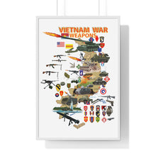 Load image into Gallery viewer, Premium Framed Vertical Poster - Map - Vietnam Units -with Wpns - Equipment
