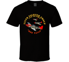 Load image into Gallery viewer, Army - Aac - 332nd Fighter Group - 12th Af - Red Tails T Shirt
