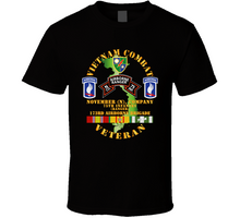 Load image into Gallery viewer, Vietnam Combat Veteran With N (November) Company (CO), 75th Infantry Ranger, 173rd Airborne Brigade T Shirt, Hoodie and Premium
