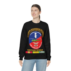 Unisex Heavy Blend Crewneck Sweatshirt - Army - Casper Aviation Platoon - Vietnam Veteran - w Txt