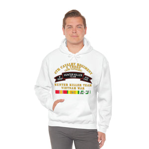 Unisex Heavy Blend Hooded Sweatshirt -  Army - F Troop 4th Cav - Hunter Killer w Vietnam War SVC