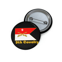 Load image into Gallery viewer, Custom Pin Buttons - 9th Cavalry Regiment
