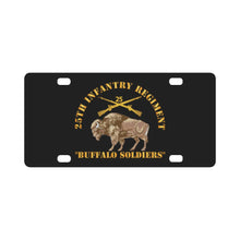 Load image into Gallery viewer, Army - 25th Infantry Regiment - Buffalor Soldiers w 25th Inf Branch Insignia Classic License Plate
