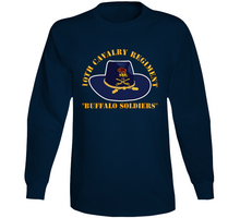 Load image into Gallery viewer, Army - 10th Cavalry Regiment  - Buffalo Soldiers Long Sleeve
