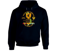 Load image into Gallery viewer, Army - Vietnam Combat Veteran - 2nd Squadron, 1st Cav Regt  Lrrp - Black Hawk W Vn Svc Hoodie
