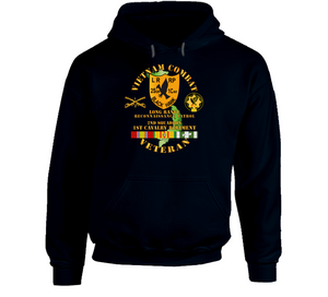 Army - Vietnam Combat Veteran - 2nd Squadron, 1st Cav Regt  Lrrp - Black Hawk W Vn Svc Hoodie