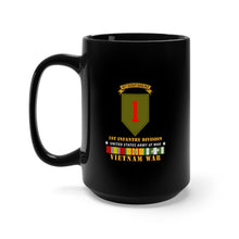 Load image into Gallery viewer, Black Mug 15oz - Army - 41st Scout Dog Platoon 1st Infantry Div wo Top w VN SVC
