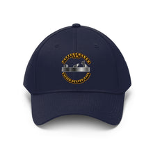 Load image into Gallery viewer, Unisex Twill Hat - Navy - Rate - Personnelman - Direct to Garment (DTG) - Printed
