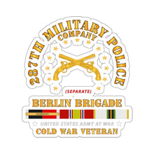 Load image into Gallery viewer, Kiss-Cut Stickers - Black Mug 15oz - Army - 287th Military Police Company - Berlin Bde w OCCUPY COLD SVC X 300
