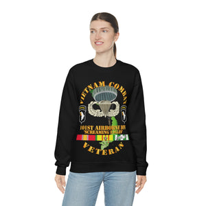 Unisex Heavy Blend Crewneck Sweatshirt - Vietnam Combat Veteran w 101st Airborne Div SSI V1