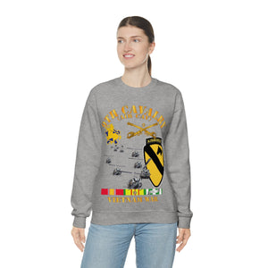 Unisex Heavy Blend Crewneck Sweatshirt - Army - 9th Cavalry (Air Cav) - 1st Cav Division w SVC