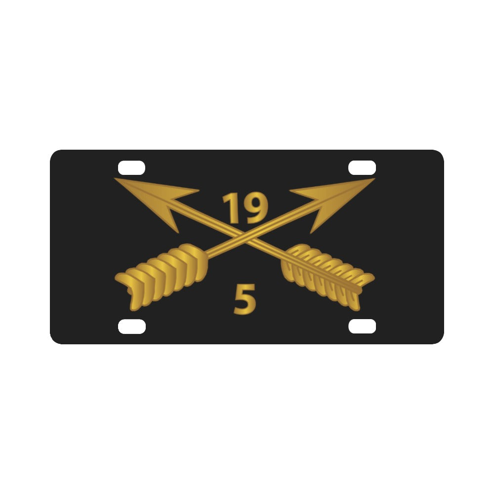 SOF - 5th Bn 19th SFG Branch wo Txt Classic License Plate