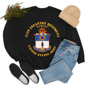 Unisex Heavy Blend Crewneck Sweatshirt - Army - 21st Infantry Regt - Gimlet