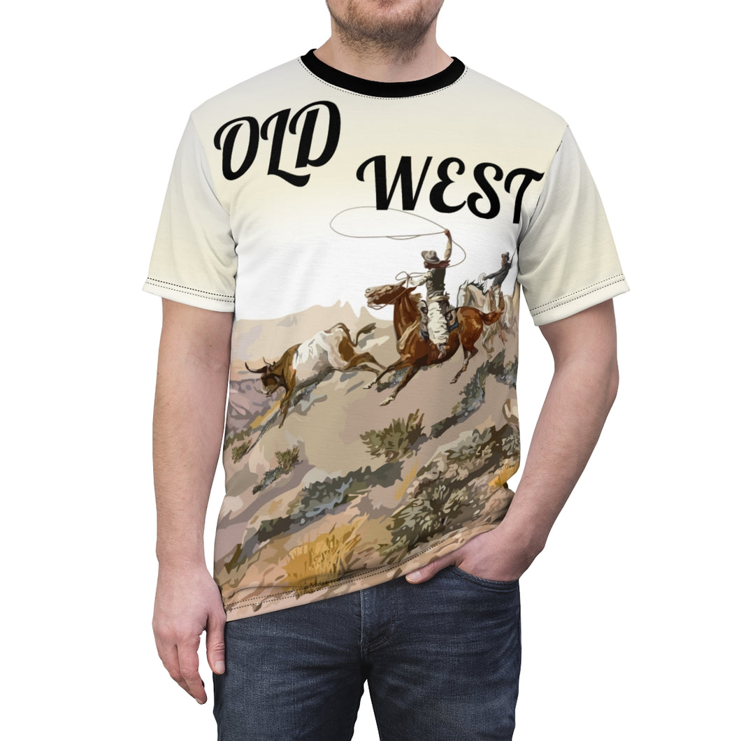 AOP - Old West Cowboys Wrangling the Herd  w Text