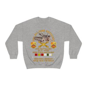 Unisex Heavy Blend Crewneck Sweatshirt - Army - 2nd Bn 83rd Artillery w M110 - Budingen Germany w COLD SVC