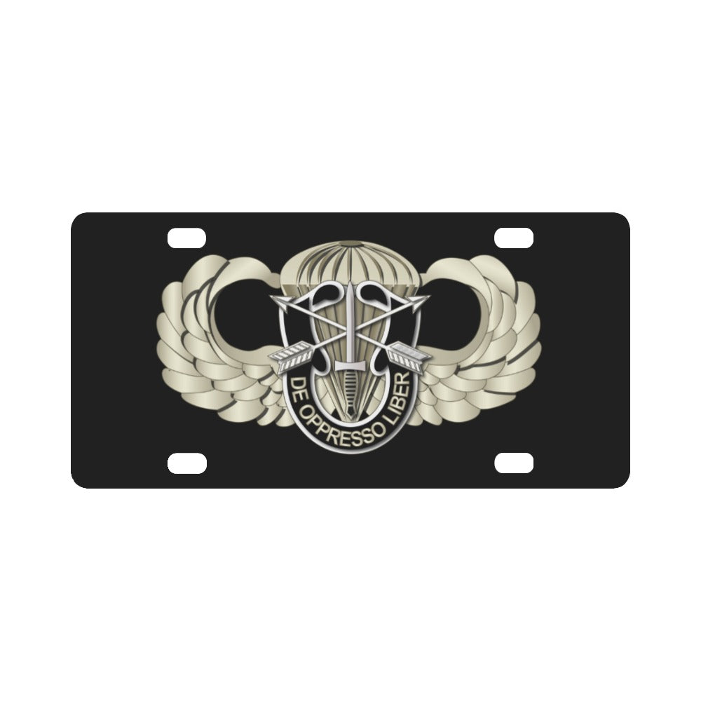 SOF - Airborne Badge - SF - DUI Classic License Plate