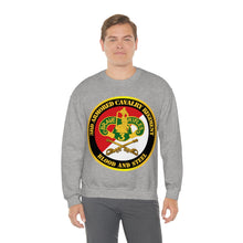 Load image into Gallery viewer, Unisex Heavy Blend Crewneck Sweatshirt - Army - 3rd Armored Cavalry Regiment DUI - Red White - Blood and Steel
