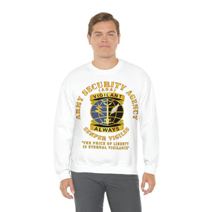 Unisex Heavy Blend Crewneck Sweatshirt - Army Security Agency - DUI - Always Vigilante