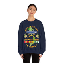 Load image into Gallery viewer, Unisex Heavy Blend Crewneck Sweatshirt - Vietnam Combat Infantry Veteran w 4th Inf Div SSI V1
