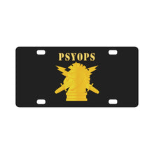 Load image into Gallery viewer, Army - PSYOPS w Branch Insignia - Line X 300 - Hat Classic License Plate
