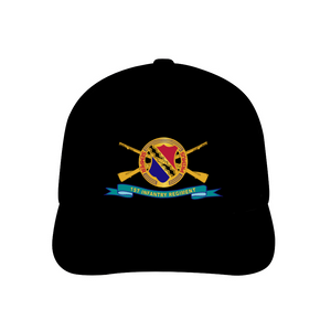 1st Infantry Regiment w Br - Ribbon - AOP - Unisex Adjustable Curved Bill Baseball Hat