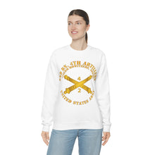 Load image into Gallery viewer, Unisex Heavy Blend Crewneck Sweatshirt - Army - 2nd Bn 4th Field Artillery Regt - 105mm w Arty Br
