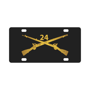 Army - 24th Infantry Regiment Branch wo Txt Classic License Plate